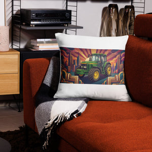 The Tractor Mugs Store 22″×22″ John Deere 7810 | Art Deco Pillow Case Quality Farmers Merch