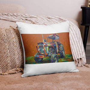 The Tractor Mugs Store 22″×22″ Massey Ferguson 168 | Splash Art Pillow Case Quality Farmers Merch