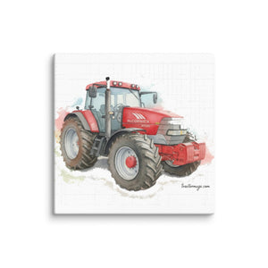 The Tractor Mugs Store 26″×26″ McCormick MTX 200 Watercolor | Canvas Quality Farmers Merch