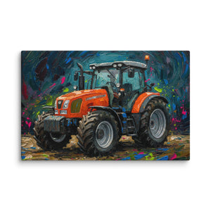 The Tractor Mugs Store 26″×40″ SAME Explorer 105 (Stage V) Splash Art | Canvas Quality Farmers Merch