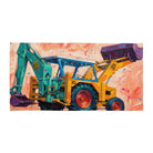 The Tractor Mugs Store 30″×60″ JCB 3C II Splash Art | Supersoft Towel Quality Farmers Merch