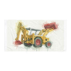 The Tractor Mugs Store 30″×60″ JCB 3C II Watercolour | Supersoft Towel Quality Farmers Merch