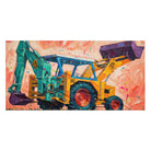 The Tractor Mugs Store 36″×72″ JCB 3C II Splash Art | Supersoft Towel Quality Farmers Merch