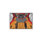 The Tractor Mugs Store 4″×4″ International Cabin | Bubble-free stickers Quality Farmers Merch