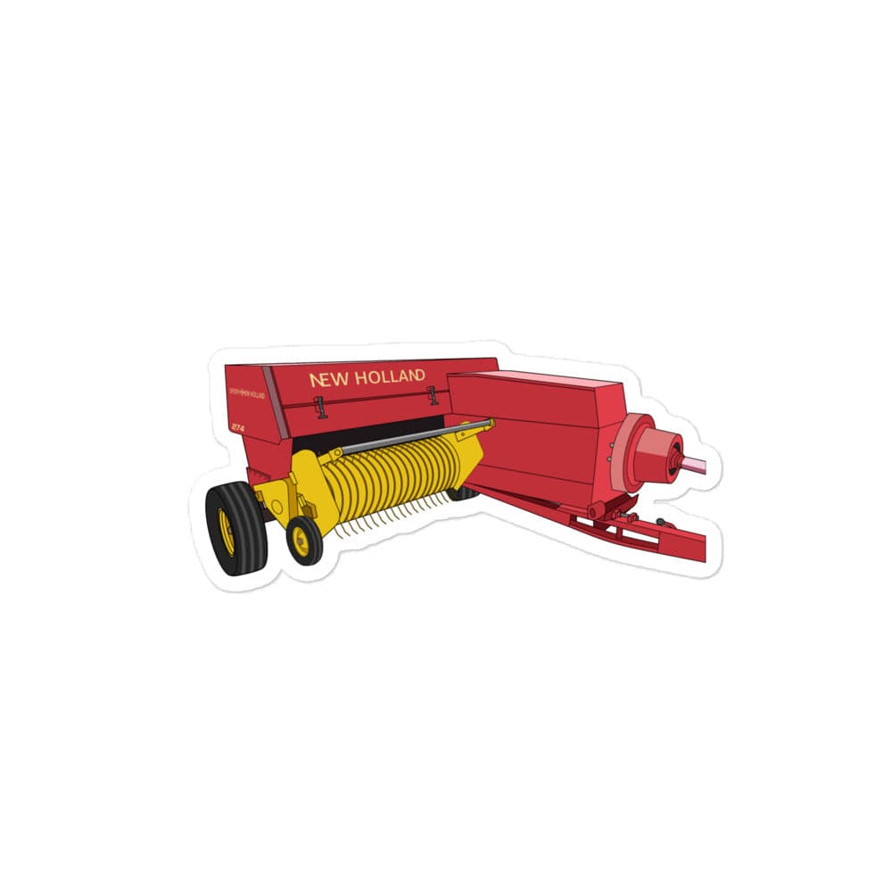 The Tractor Mugs Store 4″×4″ New Holland 274 Square Baler | Bubble-free stickers Quality Farmers Merch