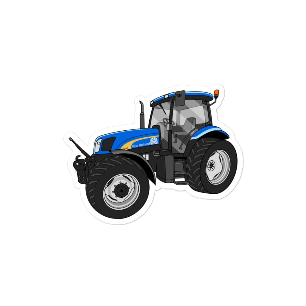 The Tractor Mugs Store 4″×4″ New Holland TS 135a | Bubble-free stickers Quality Farmers Merch