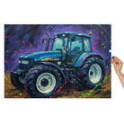 The Tractor Mugs Store 40″×28″ (2000 pcs) New Holland TM 140 Splash Art Canvas | Jigsaw Puzzle Quality Farmers Merch