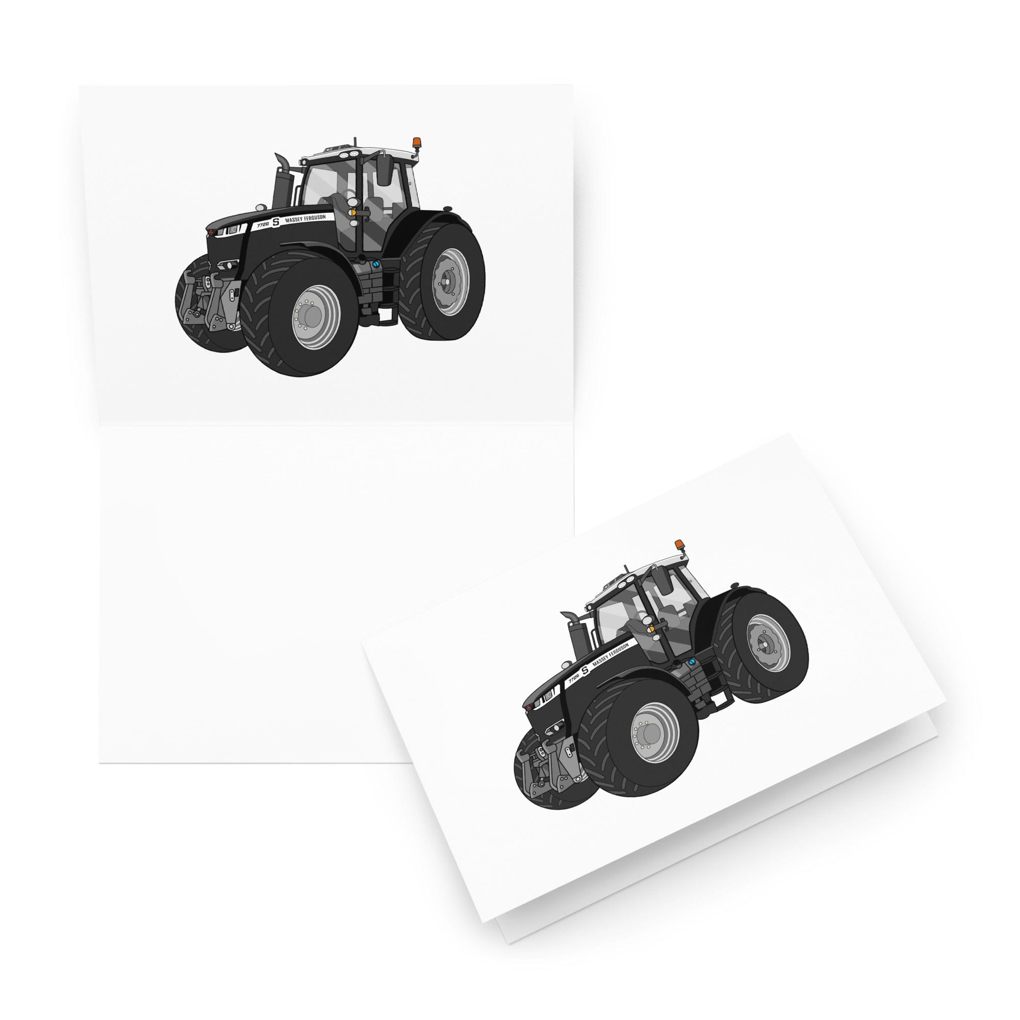 The Tractor Mugs Store 5.83″×8.27″ Massey Ferguson 7726S Black Beauty | Greeting card Quality Farmers Merch