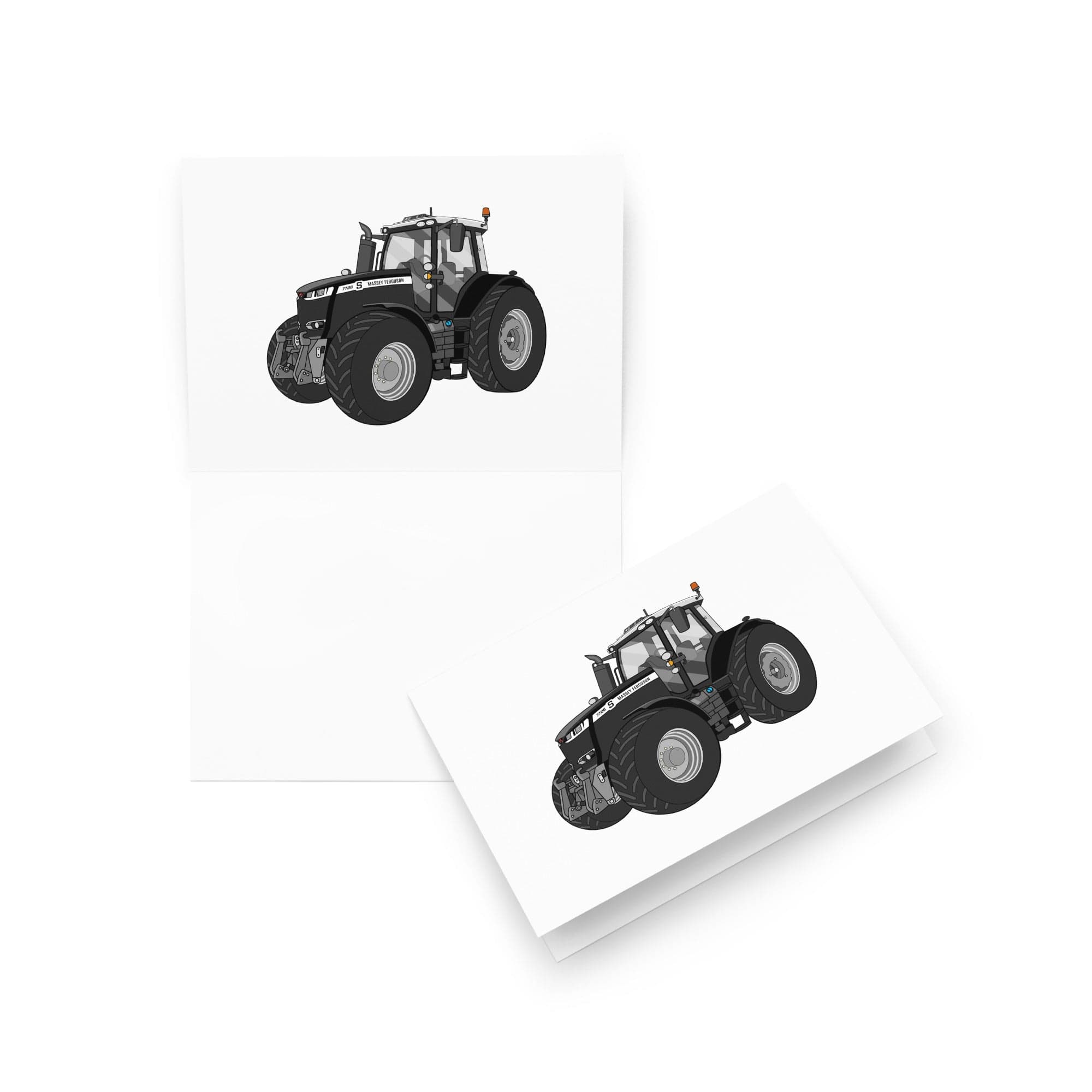 The Tractor Mugs Store 5″×7″ Massey Ferguson 7726S Black Beauty | Greeting card Quality Farmers Merch