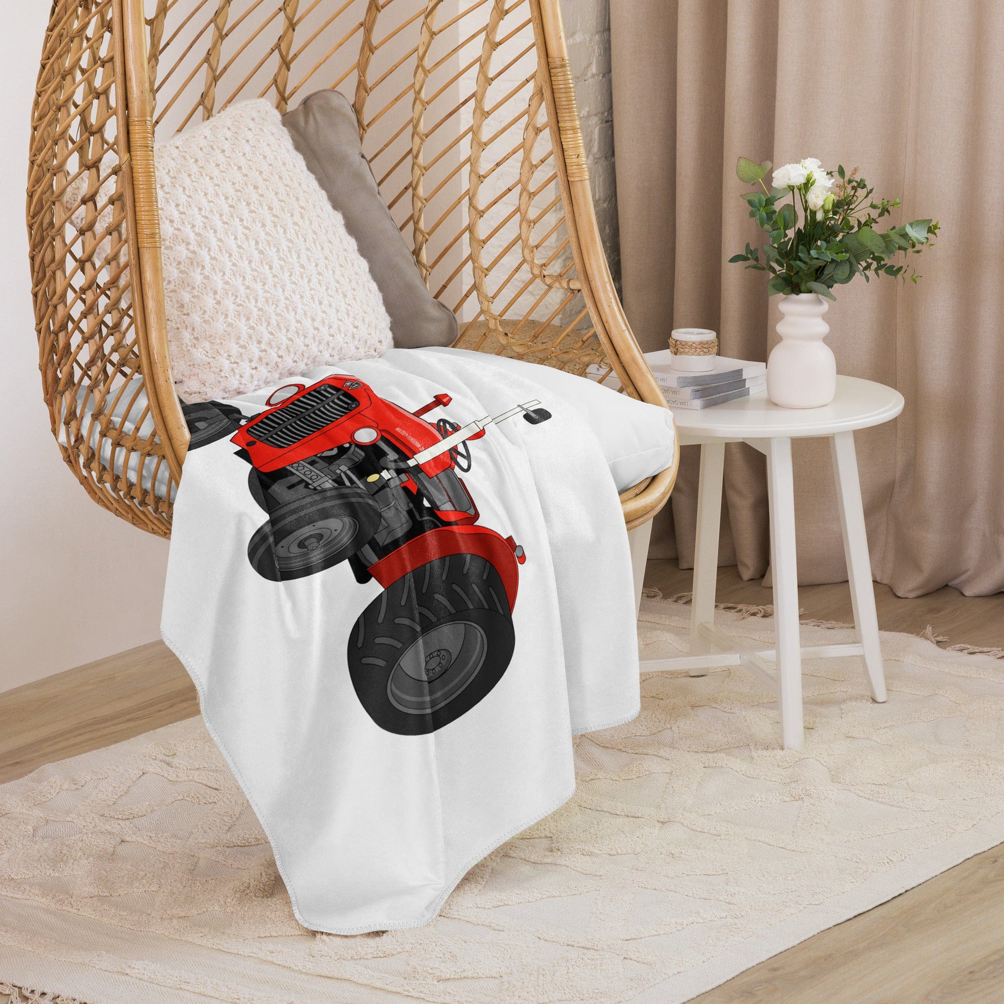 The Tractor Mugs Store 50″×60″ Massey Ferguson 35X | Sherpa blanket Quality Farmers Merch