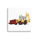 The Tractor Mugs Store 6″×6″ JCB 3D (1975) | Canvas Quality Farmers Merch