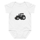 The Tractor Mugs Store 6M Case IH 195 CVX Black | Baby jersey bodysuit Quality Farmers Merch