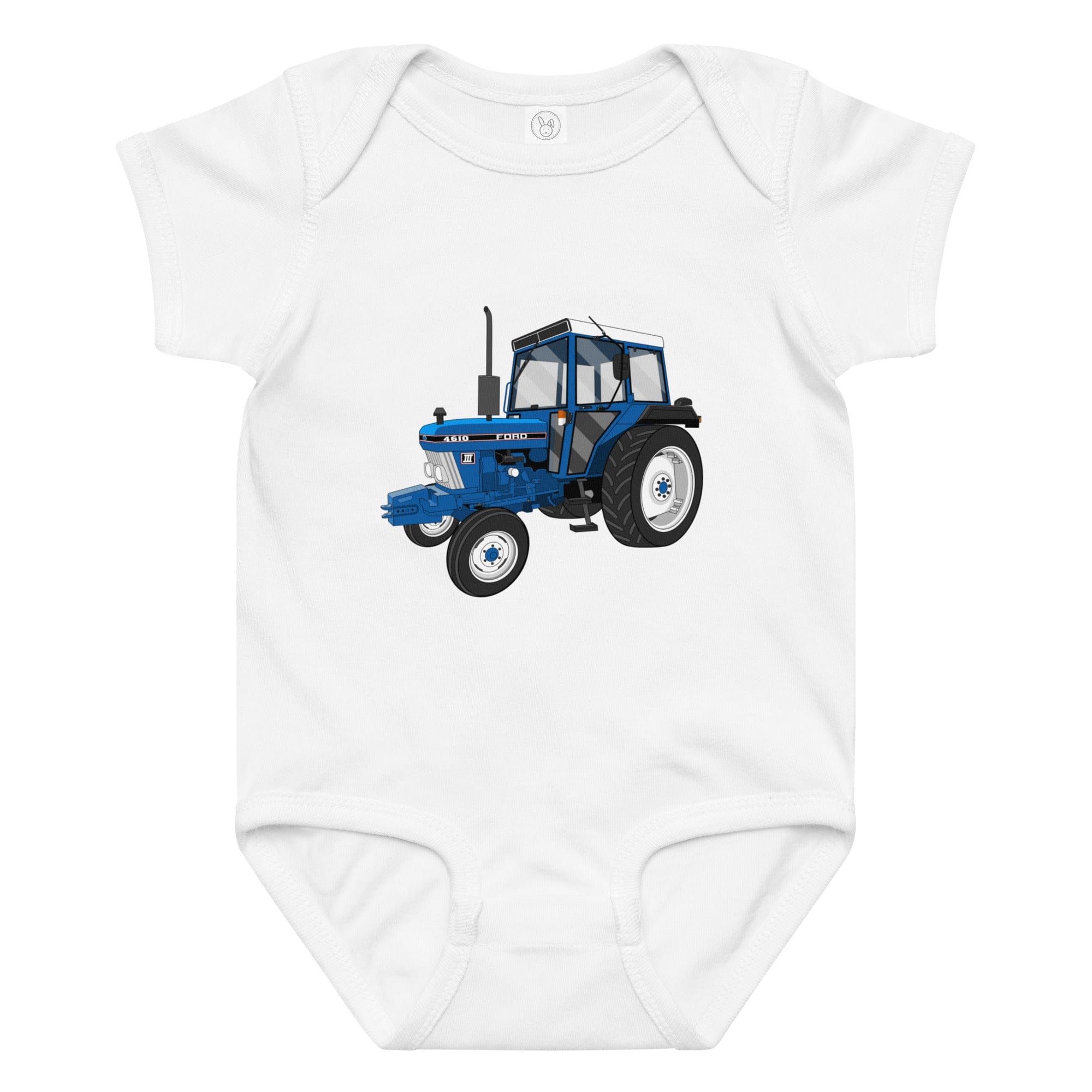 The Tractor Mugs Store 6M Ford 4610 2WD | Baby jersey bodysuit Quality Farmers Merch