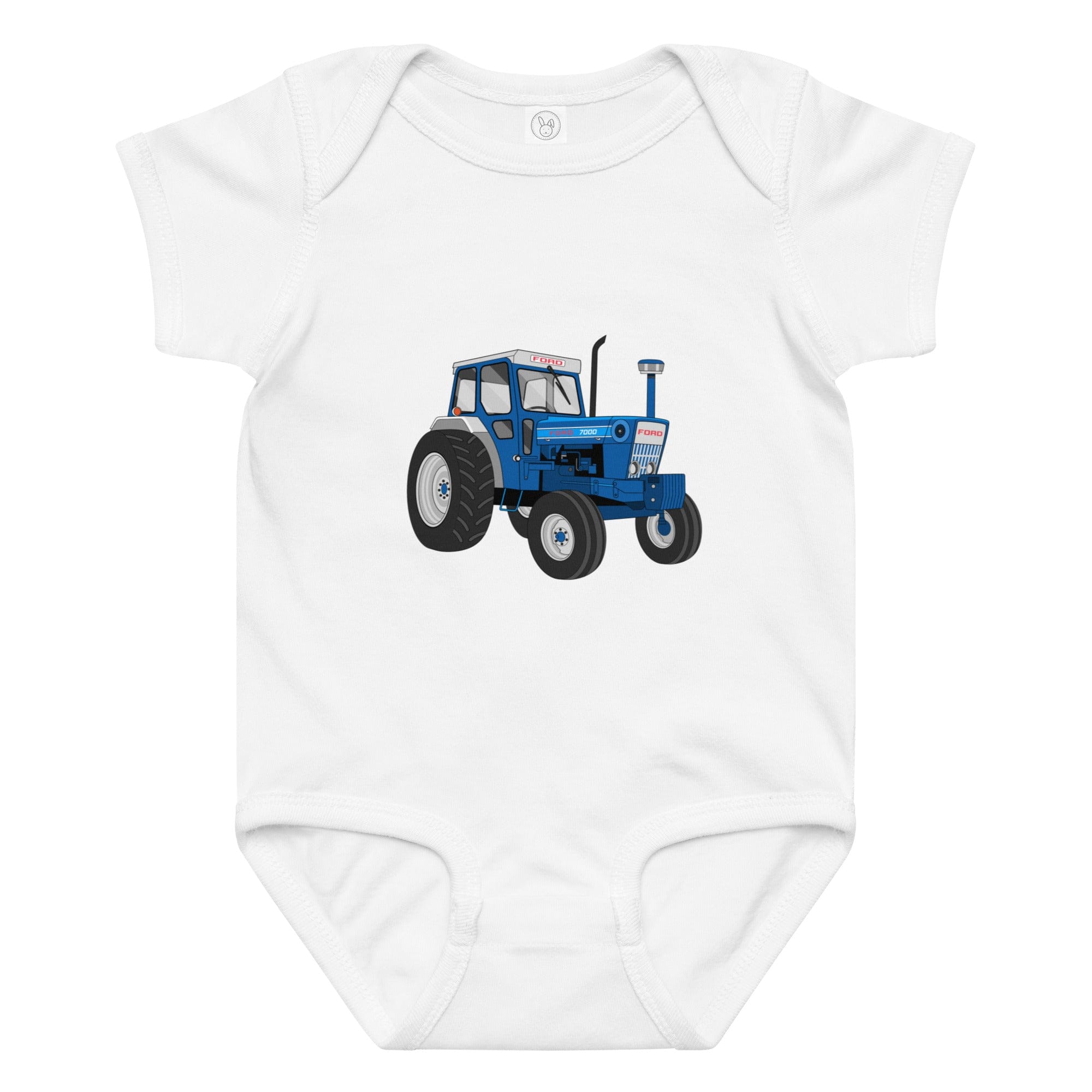 The Tractor Mugs Store 6M Ford 7000 | Baby jersey bodysuit Quality Farmers Merch