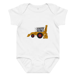 The Tractor Mugs Store 6M JCB 3C | Baby jersey bodysuit Quality Farmers Merch