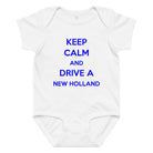 The Tractor Mugs Store 6M KEEP CALM NEW HOLLAND | Baby Jersey Bodysuit Quality Farmers Merch