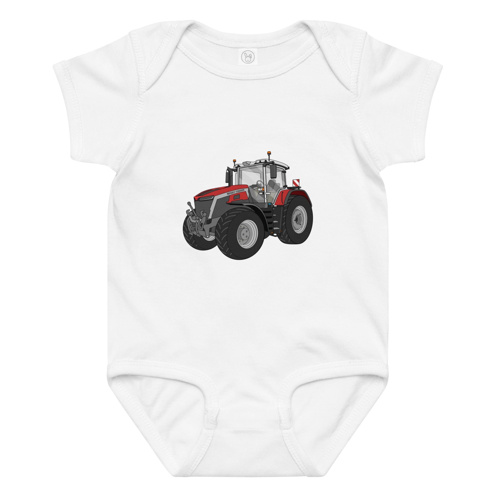 The Tractor Mugs Store 6M Massey Ferguson 9X | Baby jersey bodysuit Quality Farmers Merch