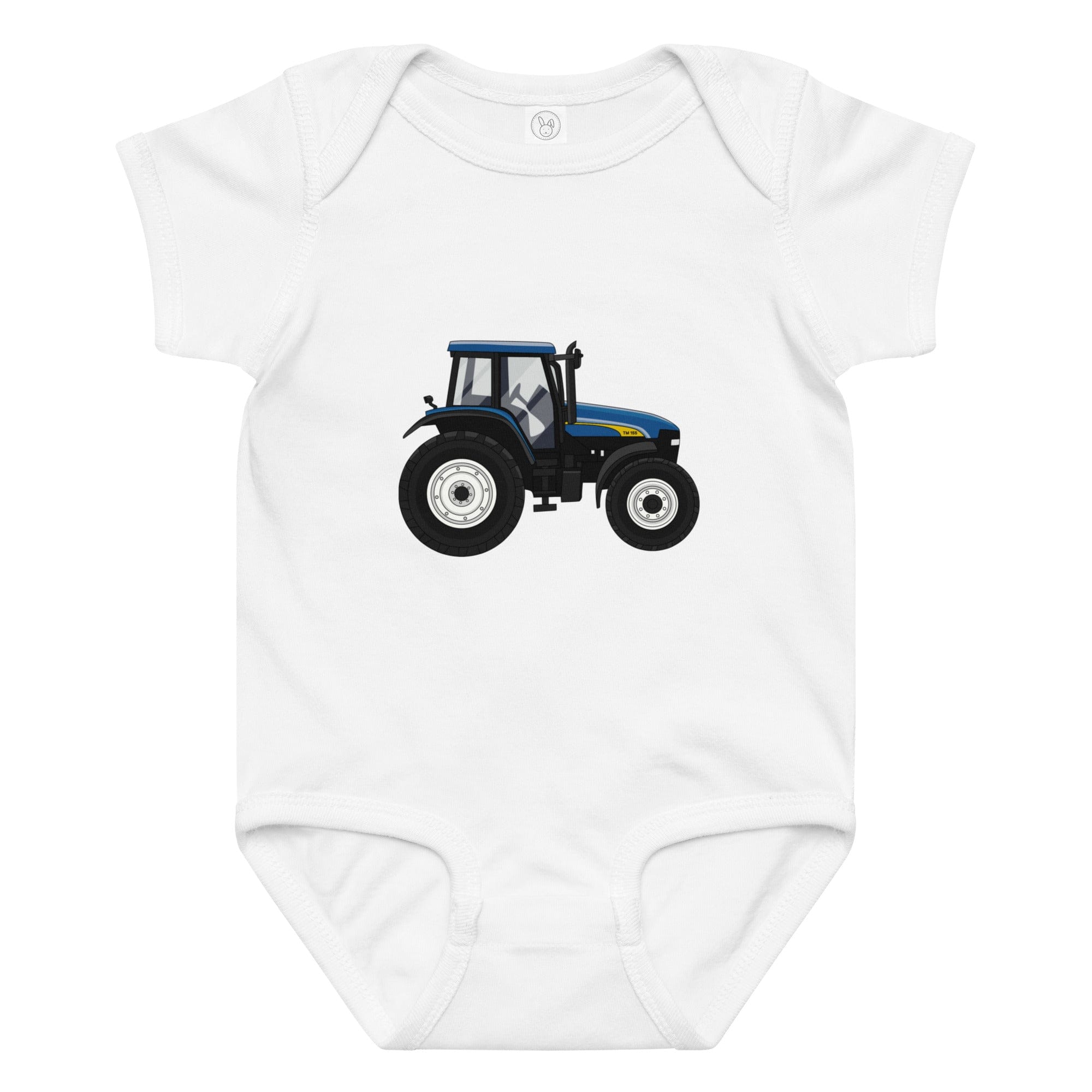 The Tractor Mugs Store 6M New Holland TM 155 | Baby Jersey Bodysuit Quality Farmers Merch