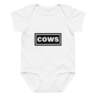 The Tractor Mugs Store 6M Oasis Cows | Baby jersey bodysuit Quality Farmers Merch