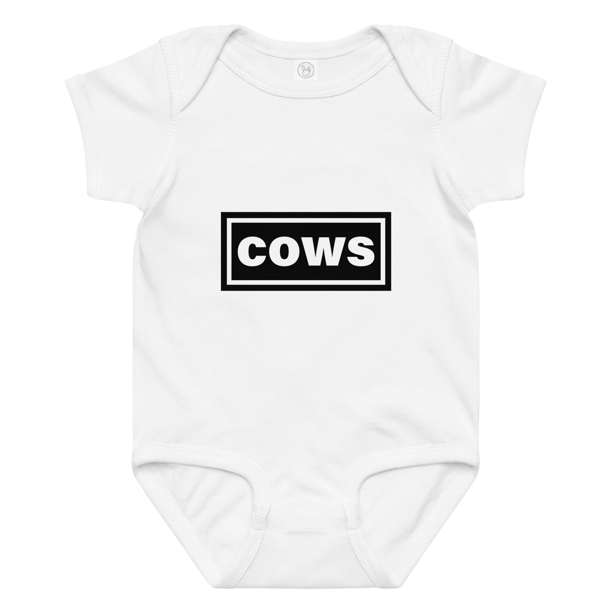 The Tractor Mugs Store 6M Oasis Cows | Baby jersey bodysuit Quality Farmers Merch