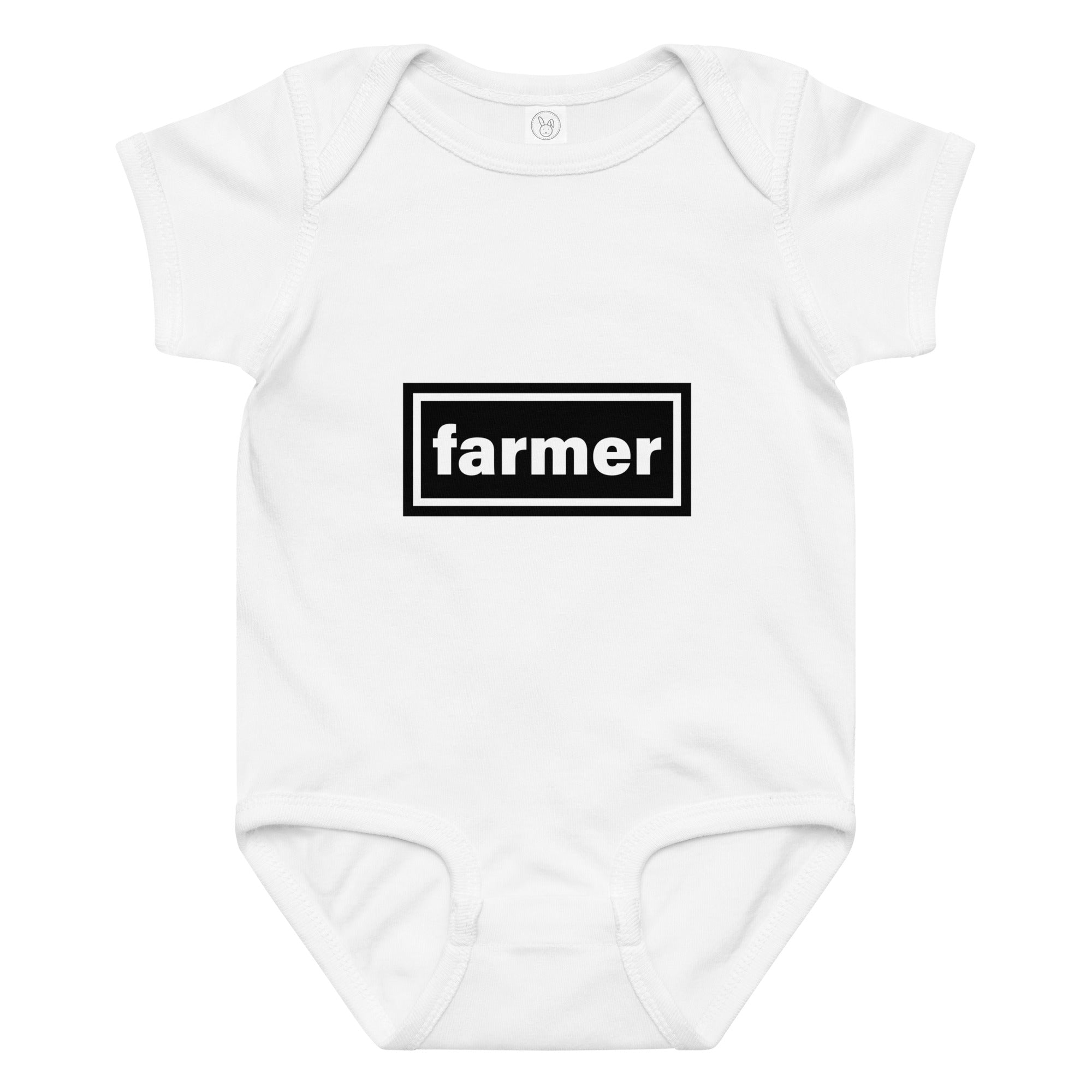 The Tractor Mugs Store 6M Oasis Farmer | Baby jersey bodysuit Quality Farmers Merch