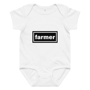 The Tractor Mugs Store 6M OASIS Farmer | Baby Jersey Jodysuit Quality Farmers Merch
