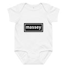 The Tractor Mugs Store 6M Oasis Massey | Baby jersey bodysuit Quality Farmers Merch