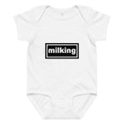 The Tractor Mugs Store 6M Oasis Milking | Baby jersey bodysuit Quality Farmers Merch