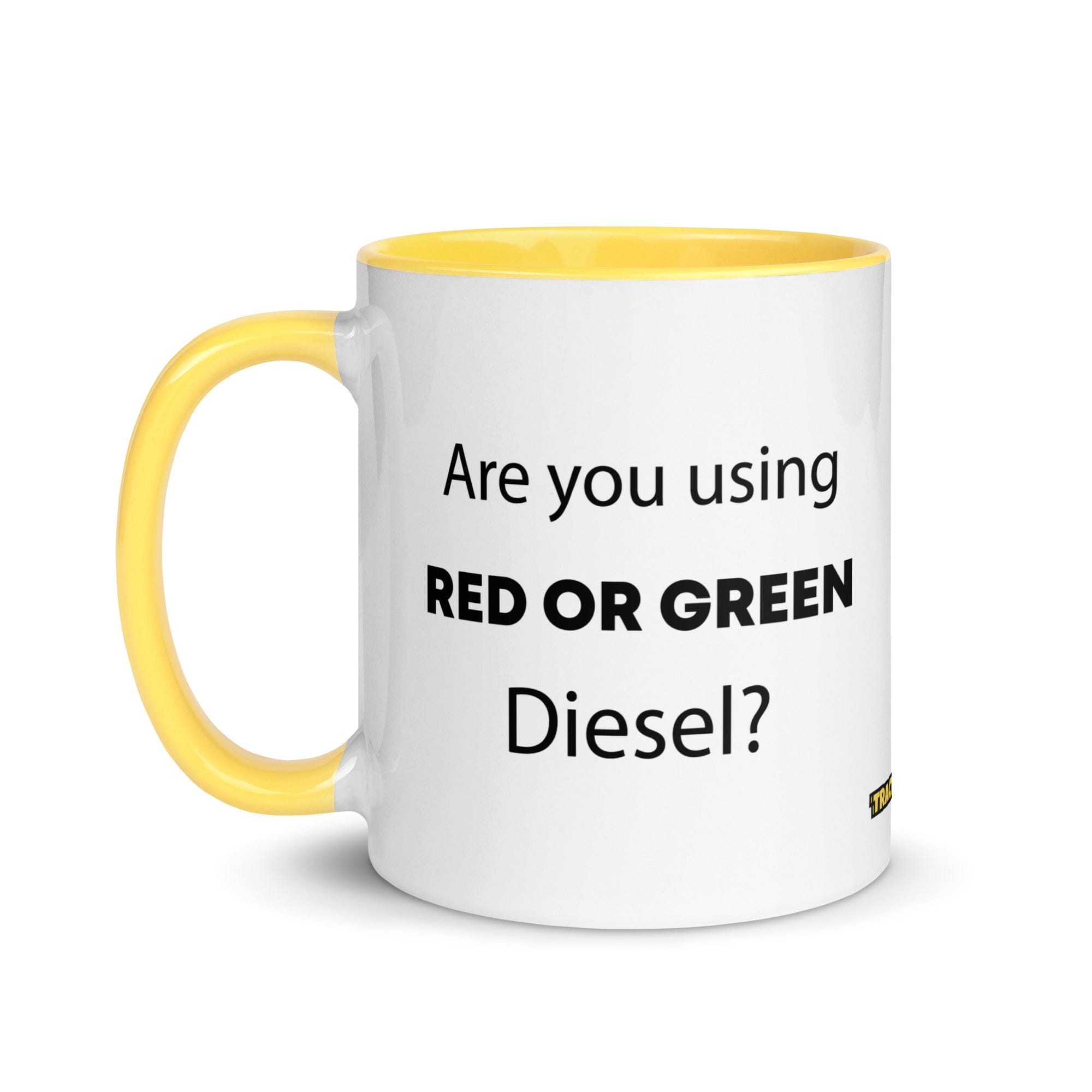 The Tractor Mugs Store Are You Using Red Or Green Diesel?  | Mug with Color Inside Quality Farmers Merch