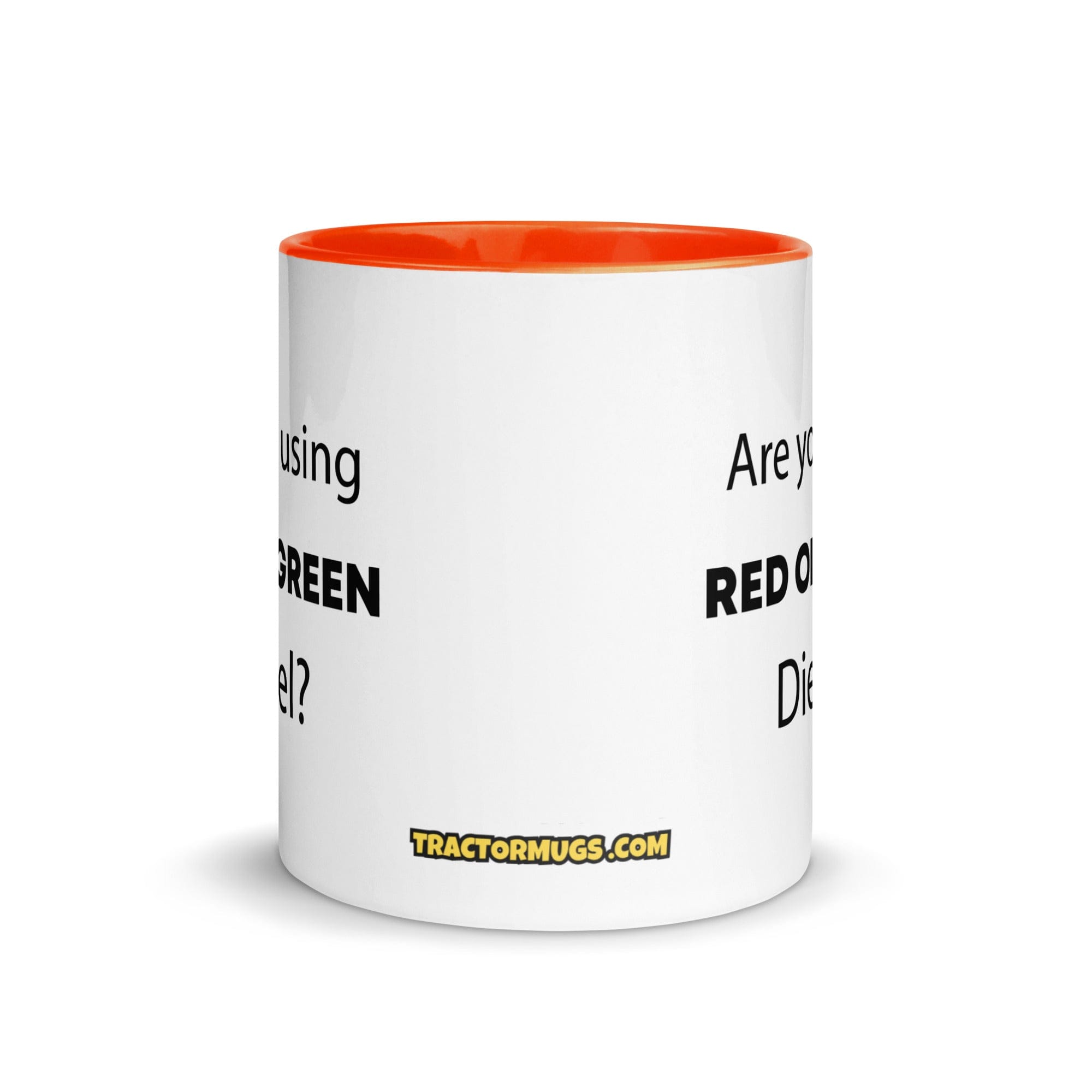 The Tractor Mugs Store Are You Using Red Or Green Diesel?  | Mug with Color Inside Quality Farmers Merch