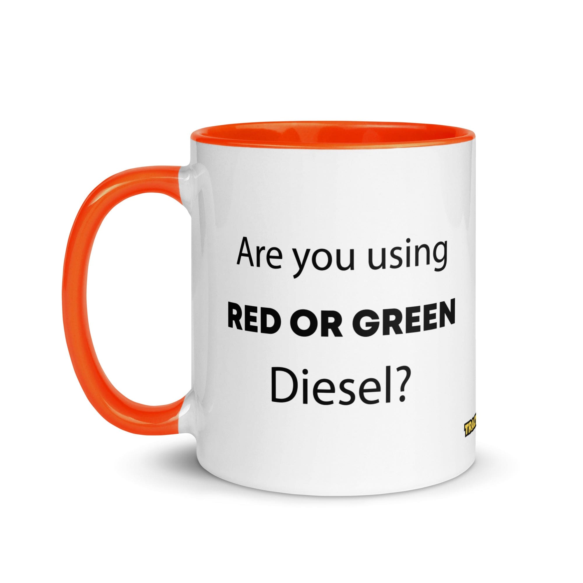The Tractor Mugs Store Are You Using Red Or Green Diesel?  | Mug with Color Inside Quality Farmers Merch