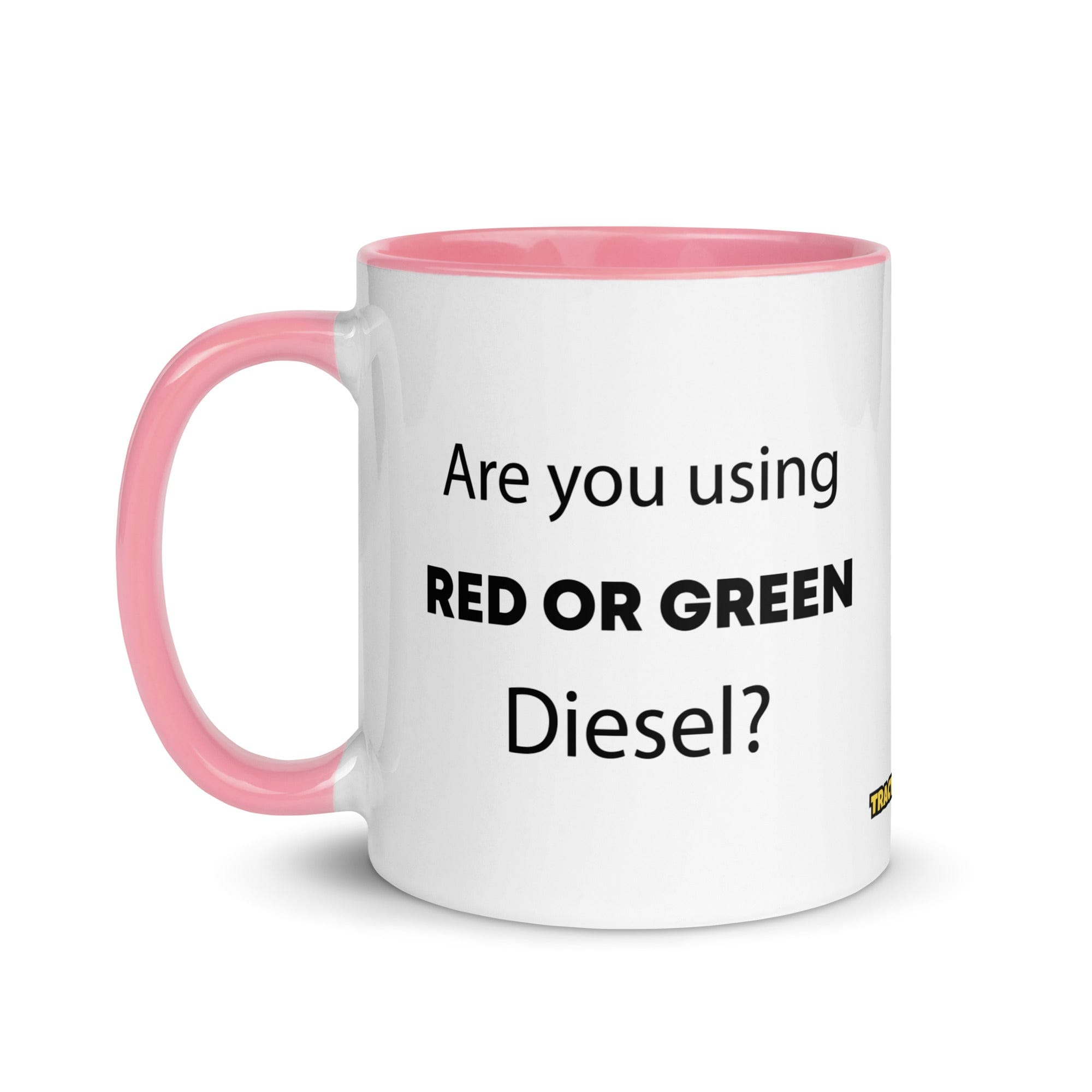 The Tractor Mugs Store Are You Using Red Or Green Diesel?  | Mug with Color Inside Quality Farmers Merch