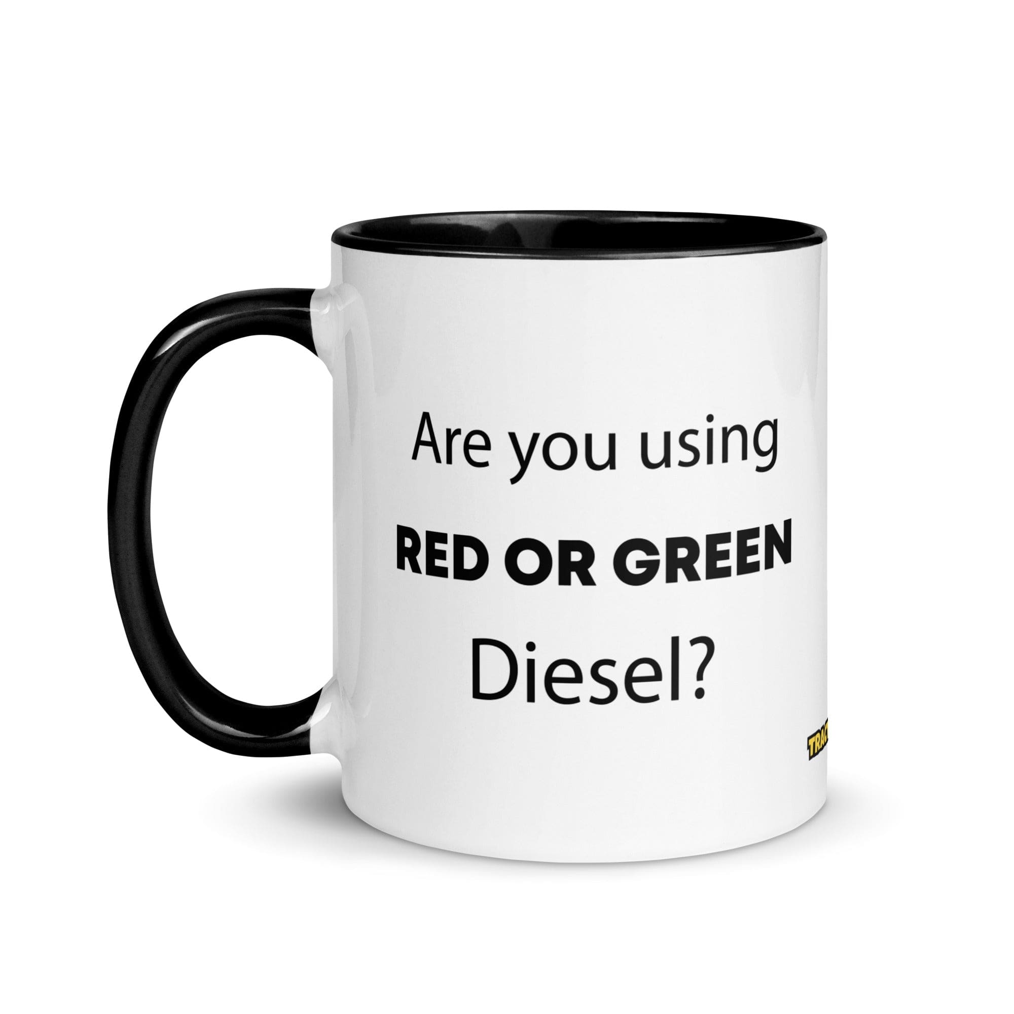 The Tractor Mugs Store Are You Using Red Or Green Diesel?  | Mug with Color Inside Quality Farmers Merch