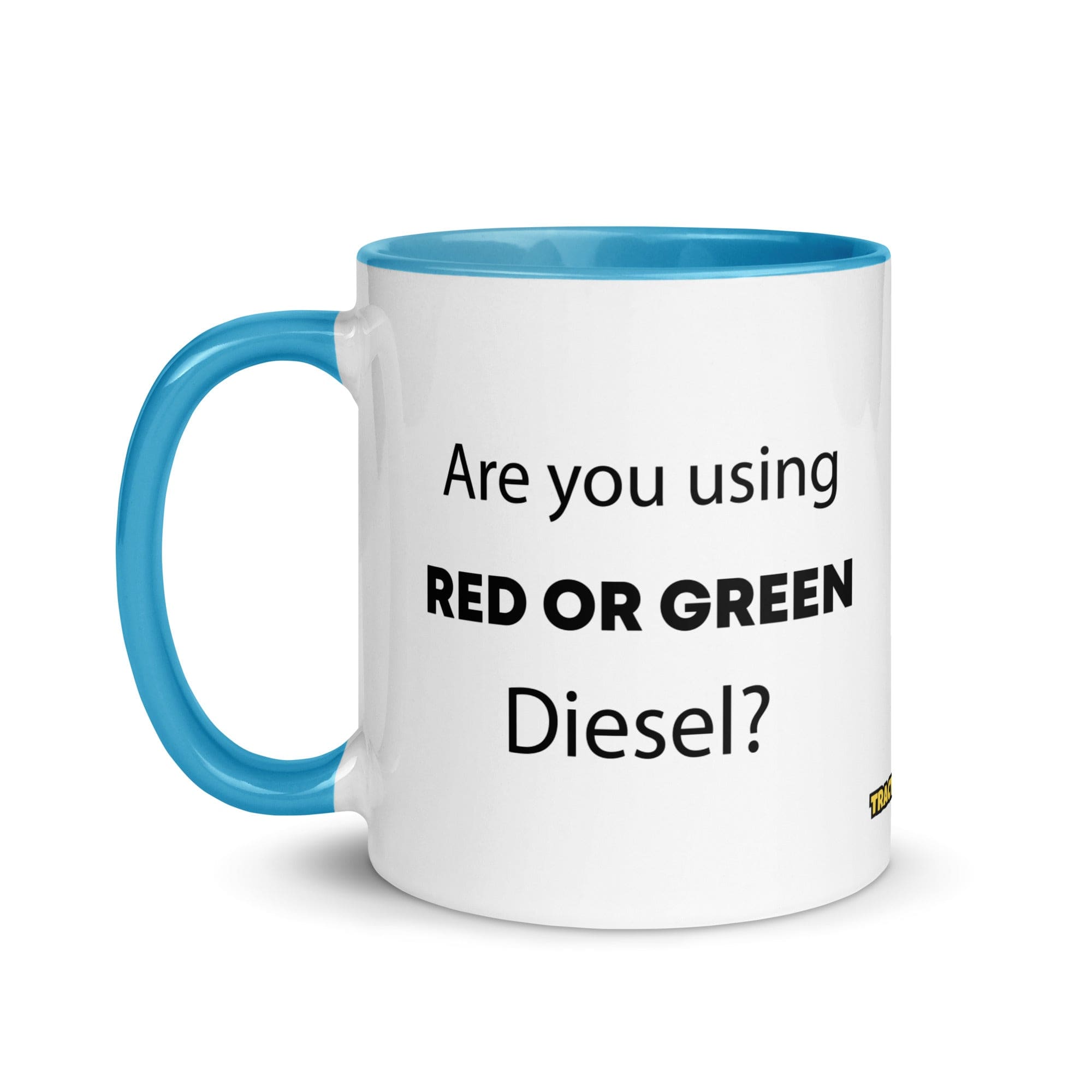 The Tractor Mugs Store Are You Using Red Or Green Diesel?  | Mug with Color Inside Quality Farmers Merch
