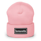 The Tractor Mugs Store Baby Pink OASIS Style 'Farmerette' | Cuffed Beanie Quality Farmers Merch