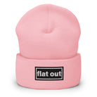 The Tractor Mugs Store Baby Pink OASIS Style 'Flat Out' | Cuffed Beanie Quality Farmers Merch
