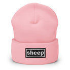 The Tractor Mugs Store Baby Pink OASIS Style 'Sheep' | Cuffed Beanie Quality Farmers Merch