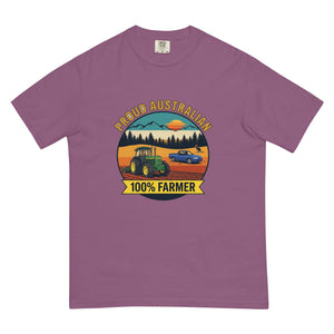 The Tractor Mugs Store Berry John Deere 3350 PROUD AUSTRALIAN 100% FARMER Outdoor | Unisex Premium T-shirt Quality Farmers Merch