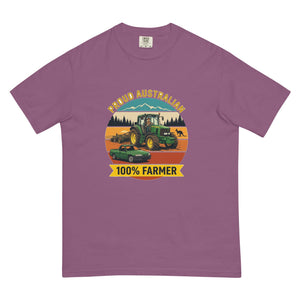 The Tractor Mugs Store Berry John Deere 6930 PROUD AUSTRALIAN 100% FARMER Outdoor | Unisex Premium T-shirt Quality Farmers Merch