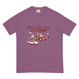 The Tractor Mugs Store Berry John Deere 6930 PROUD AUSTRALIAN 100% FARMER Two Tone | Unisex Premium T-shirt Quality Farmers Merch