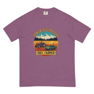The Tractor Mugs Store Berry Massey Ferguson 35X PROUD AUSTRALIAN 100% FARMER Outdoor | Unisex Premium T-shirt Quality Farmers Merch