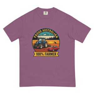 The Tractor Mugs Store Berry New Holland T7.225 PROUD AUSTRALIAN 100% FARMER Outdoor | Unisex Premium T-shirt Quality Farmers Merch