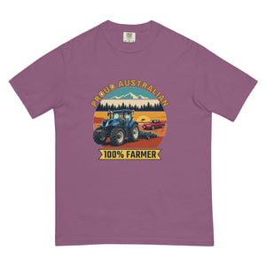 The Tractor Mugs Store Berry New Holland T7.225 PROUD AUSTRALIAN 100% FARMER Outdoor | Unisex Premium T-shirt Quality Farmers Merch