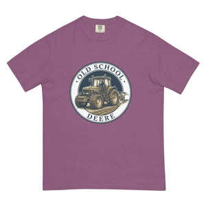 The Tractor Mugs Store Berry / S John Deere 7810 OLD SCHOOL DEERE Engraving | Unisex Premium T-shirt Quality Farmers Merch