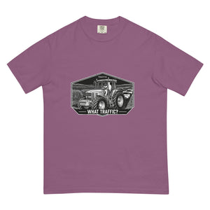 The Tractor Mugs Store Berry / S John Deere 7810 TRAFFIC WHAT TRAFFIC? Moose | Unisex Premium T-shirt Quality Farmers Merch