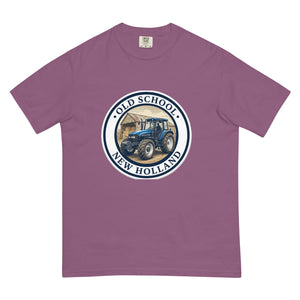 The Tractor Mugs Store Berry / S New Holland TM 135 OLD SCHOOL NEW HOLLAND Engraving | Unisex Premium T-shirt Quality Farmers Merch