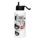 The Tractor Mugs Store Big Bud Tractor | Stainless steel water bottle with a straw lid Quality Farmers Merch