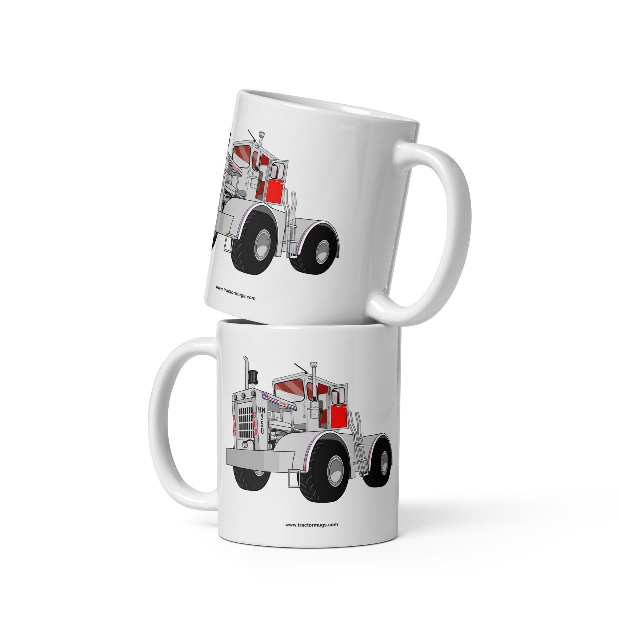 The Tractor Mugs Store Big Bud Tractor | White glossy mug Quality Farmers Merch