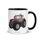 The Tractor Mugs Store Black / 11 oz Massey Ferguson 9X | Mug with Color Inside Quality Farmers Merch