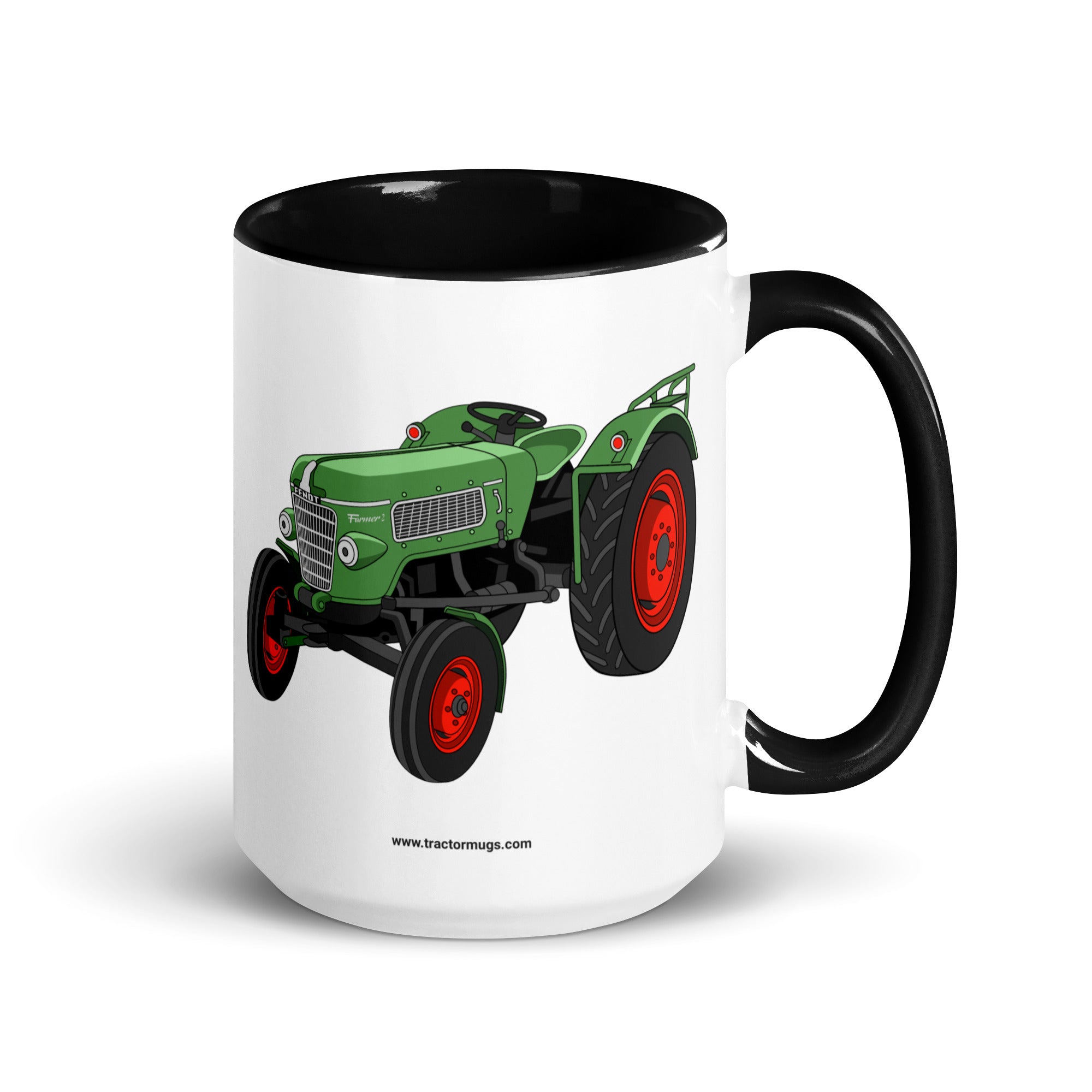 The Tractor Mugs Store Black / 15 oz Fendt Farmer 2 (1960) | Mug with Color Inside Quality Farmers Merch